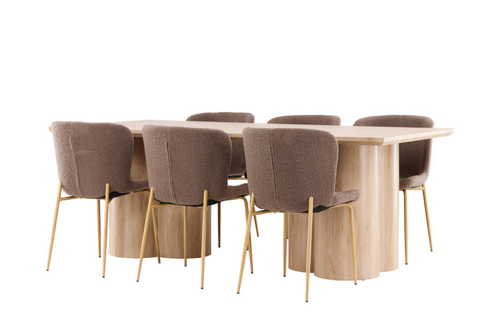 Venture Home Olivia Dining Table with Modesto Dining Chair