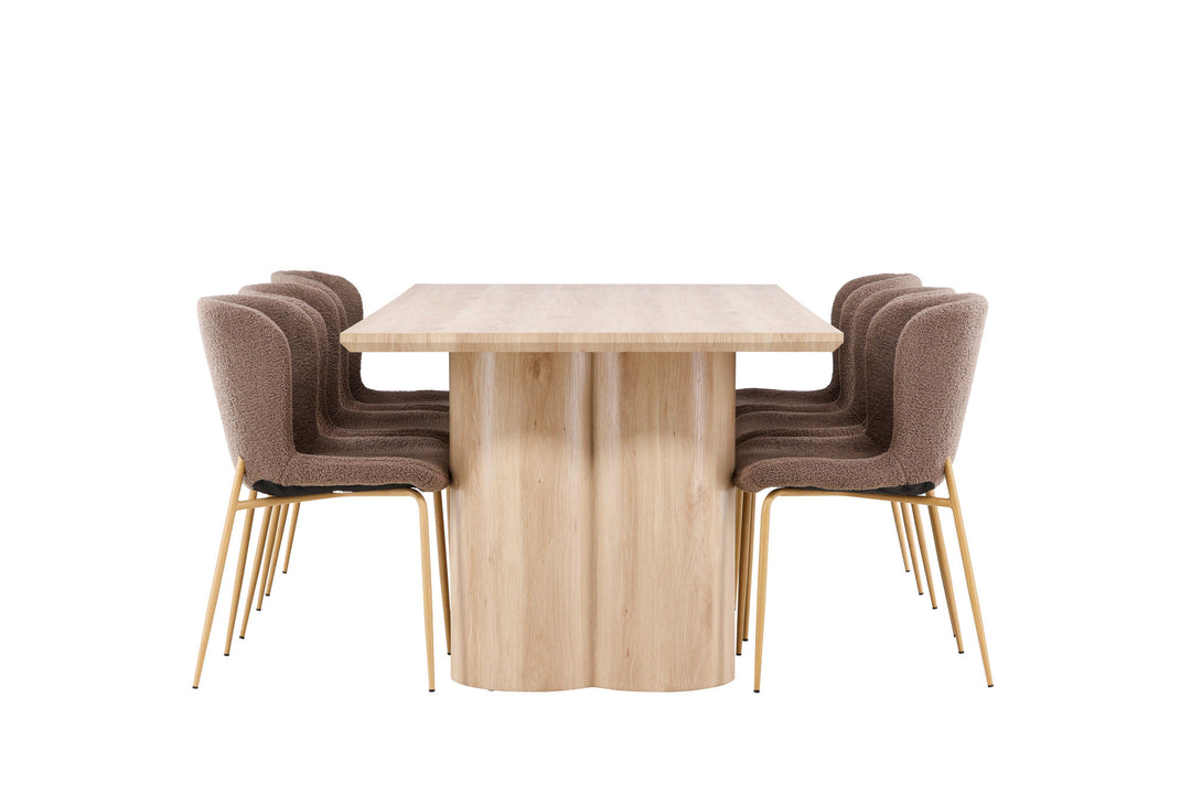 Venture Home Olivia Dining Table with Modesto Dining Chair