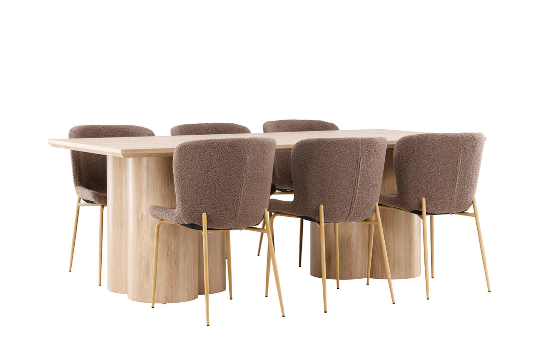 Venture Home Olivia Dining Table with Modesto Dining Chair