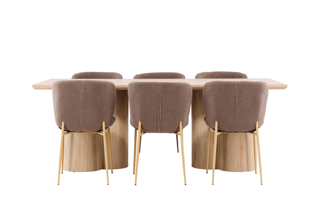 Venture Home Olivia Dining Table with Modesto Dining Chair