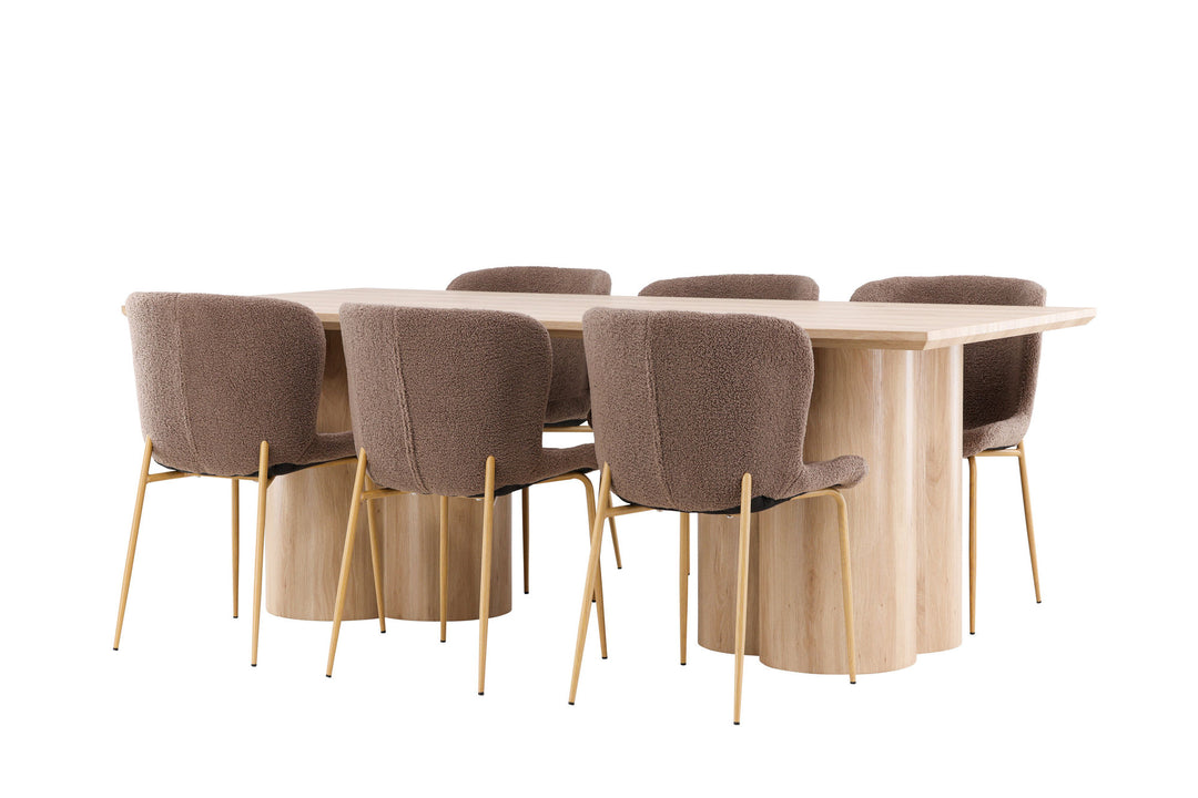 Venture Home Olivia Dining Table with Modesto Dining Chair