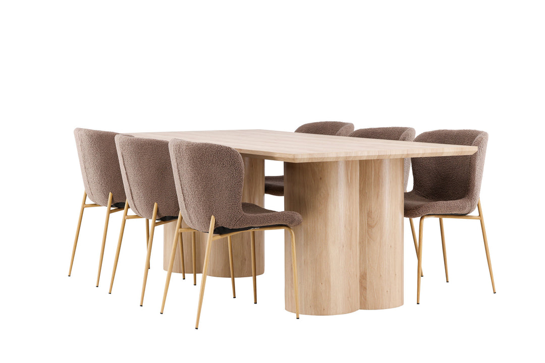 Venture Home Olivia Dining Table with Modesto Dining Chair
