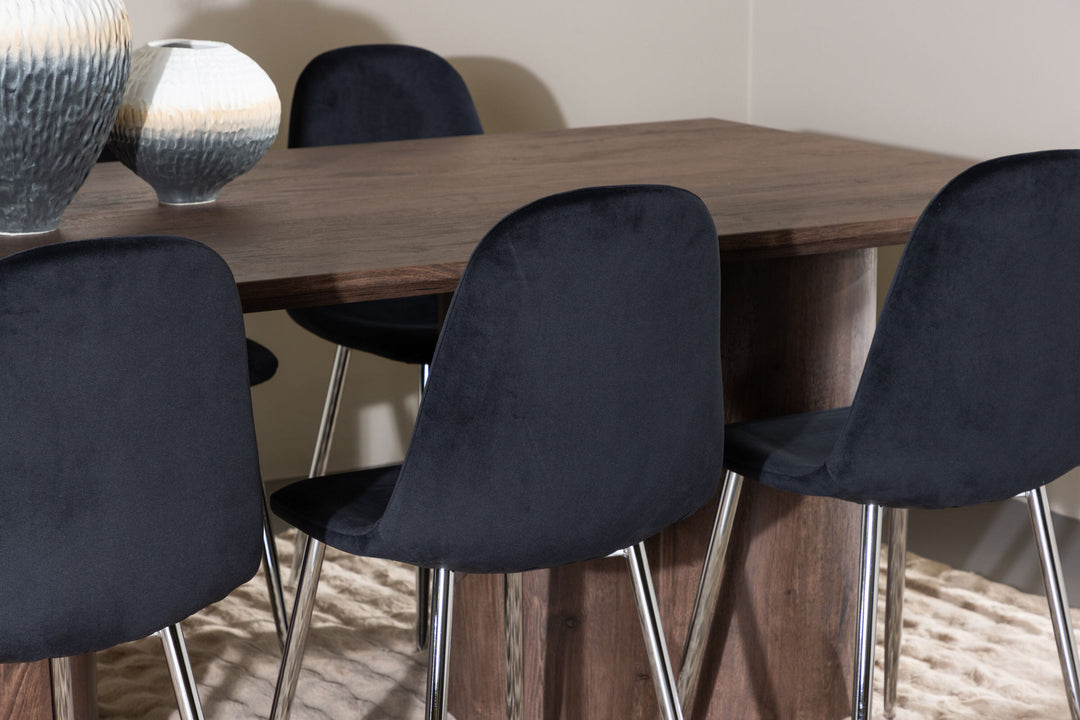 Venture Home Olivia Dining Table with Polar Dining Chair