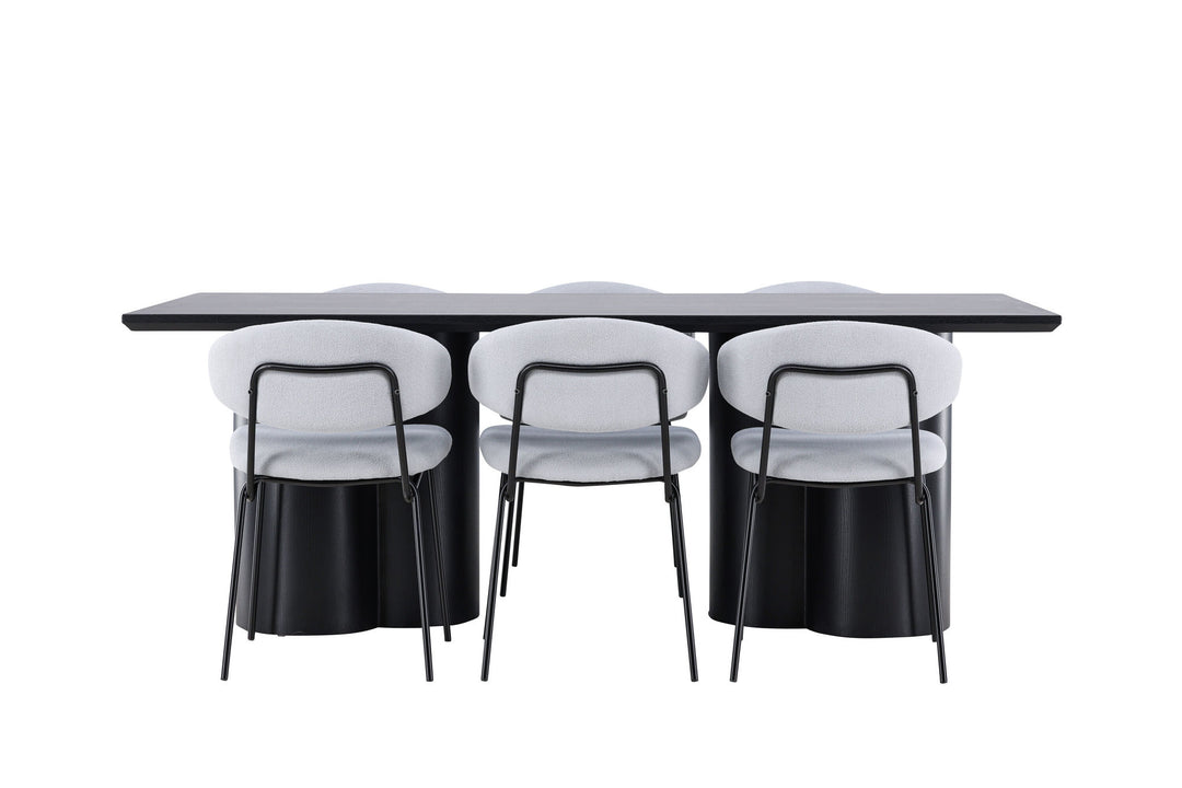 Venture Home Olivia Dining Table with Chico Dining Chair