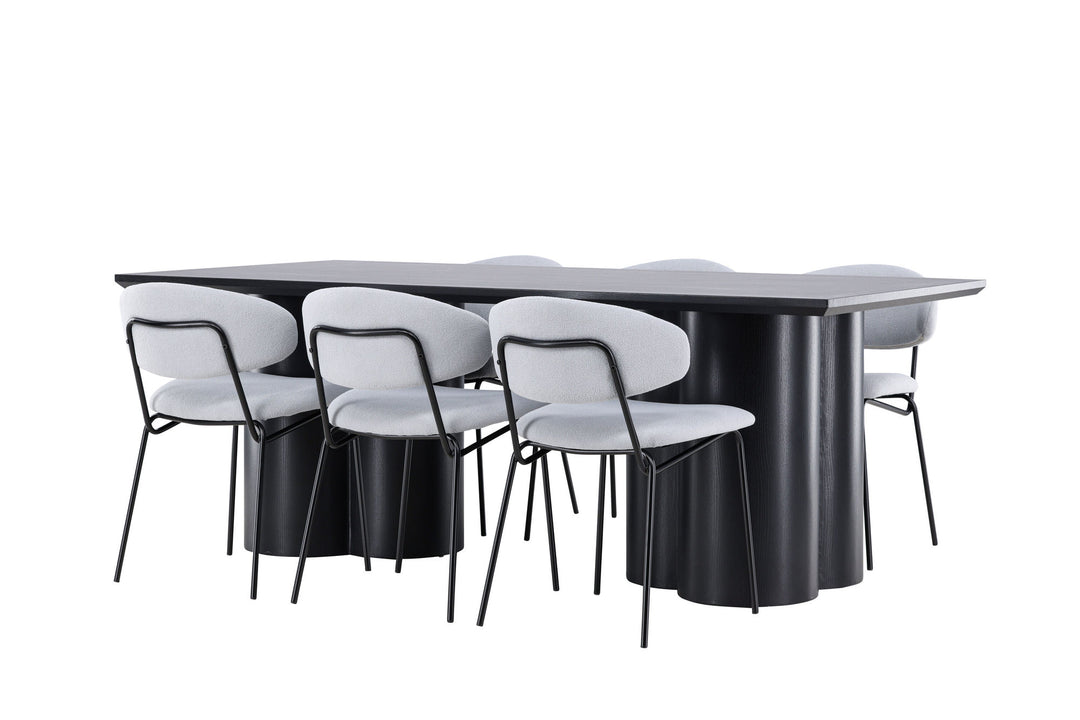 Venture Home Olivia Dining Table with Chico Dining Chair