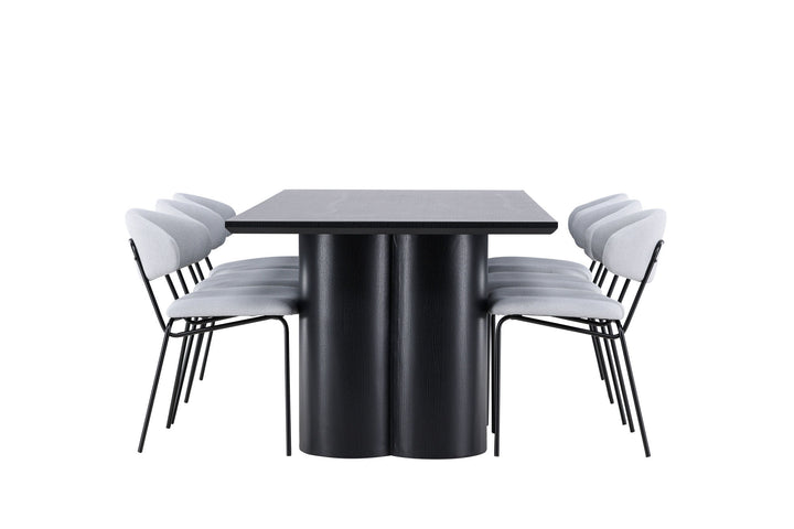 Venture Home Olivia Dining Table with Chico Dining Chair