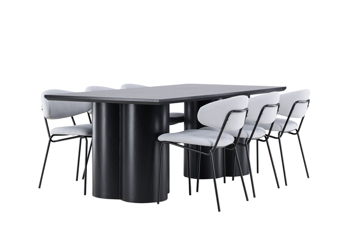 Venture Home Olivia Dining Table with Chico Dining Chair