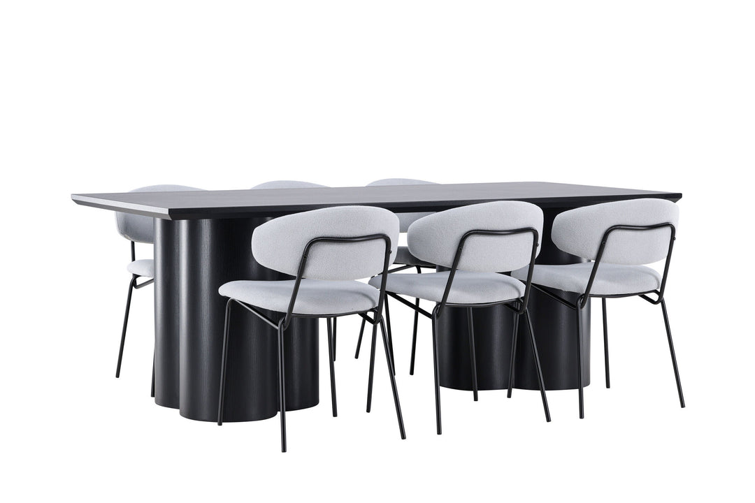 Venture Home Olivia Dining Table with Chico Dining Chair