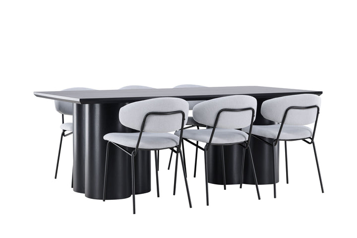 Venture Home Olivia Dining Table with Chico Dining Chair