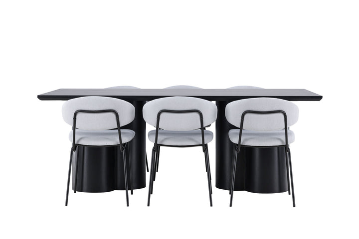 Venture Home Olivia Dining Table with Chico Dining Chair