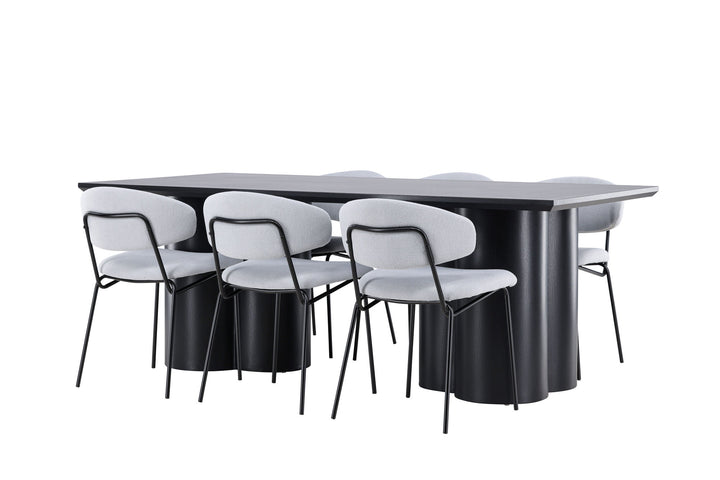 Venture Home Olivia Dining Table with Chico Dining Chair