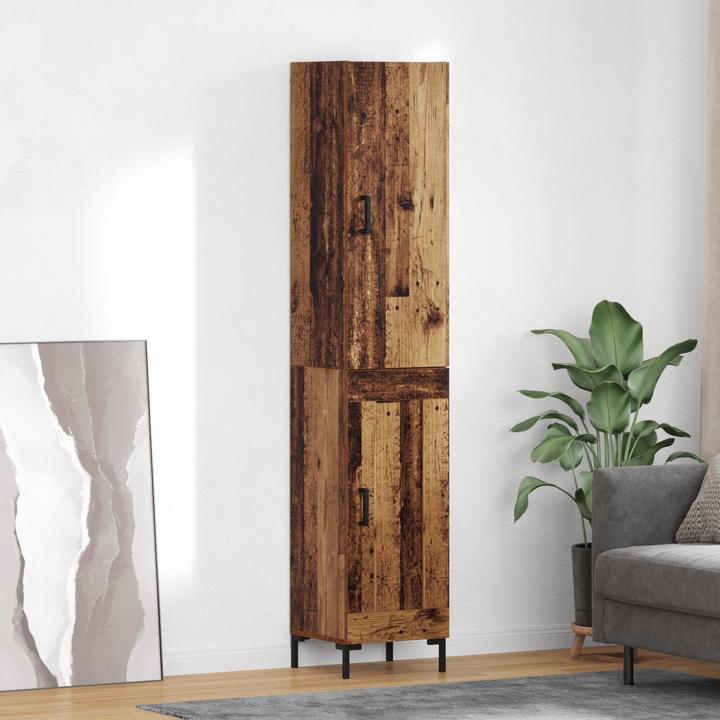 Highboard Gammelt træ 69,5 x 34 x 180 cm Konstrueret træ