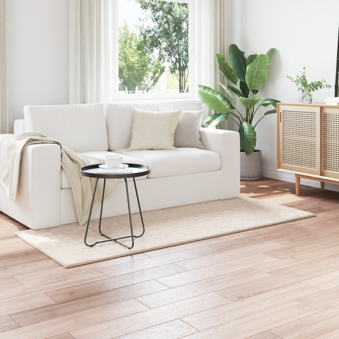 Områdetæpper Rektangulær SIROLO Beige 150 x 80 cm Polyester