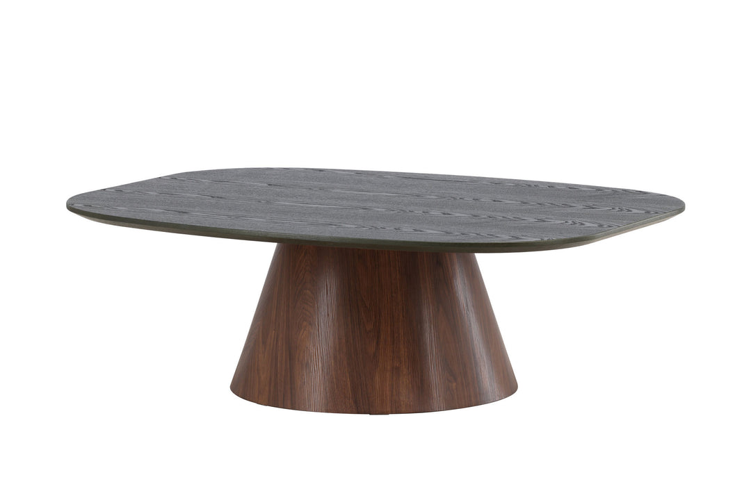 Venture Home Lanzo Sofa Table 120x92,5x39 cm - MDF with 3D Paper / Mocca Leg / Green Top