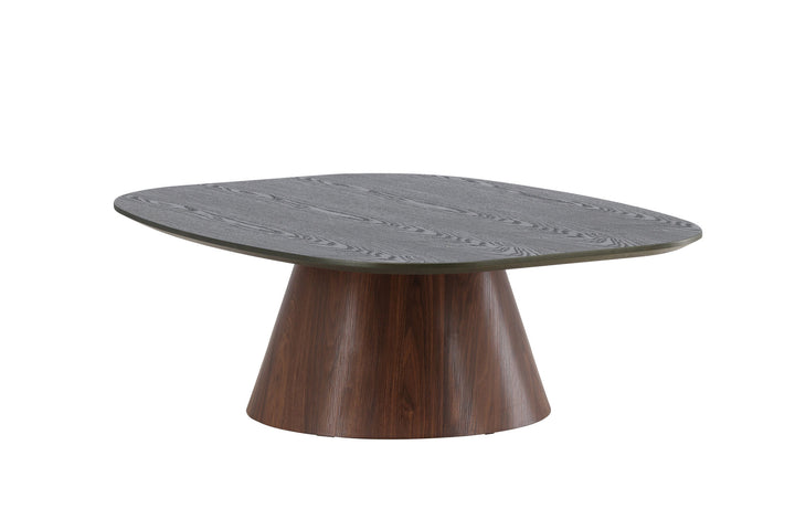 Venture Home Lanzo Sofa Table 120x92,5x39 cm - MDF with 3D Paper / Mocca Leg / Green Top