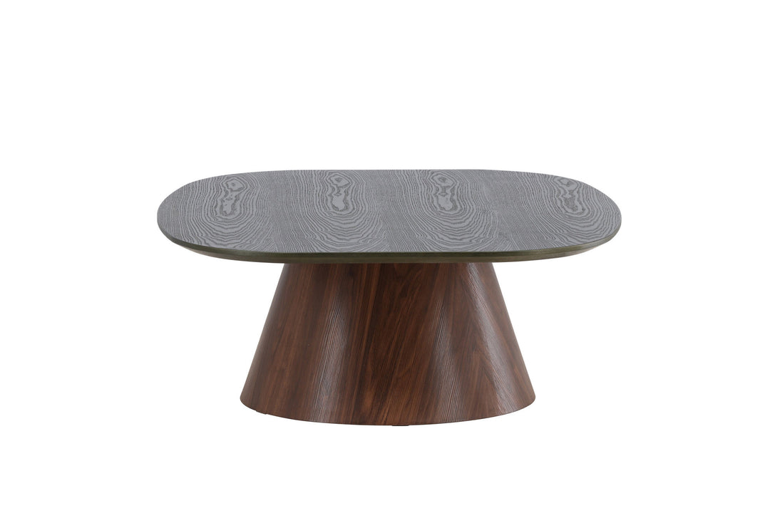 Venture Home Lanzo Sofa Table 120x92,5x39 cm - MDF with 3D Paper / Mocca Leg / Green Top