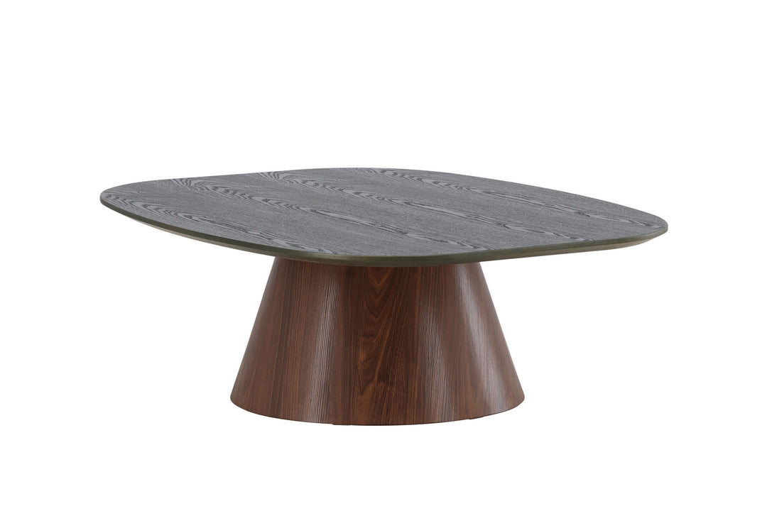 Venture Home Lanzo Sofa Table 120x92,5x39 cm - MDF with 3D Paper / Mocca Leg / Green Top
