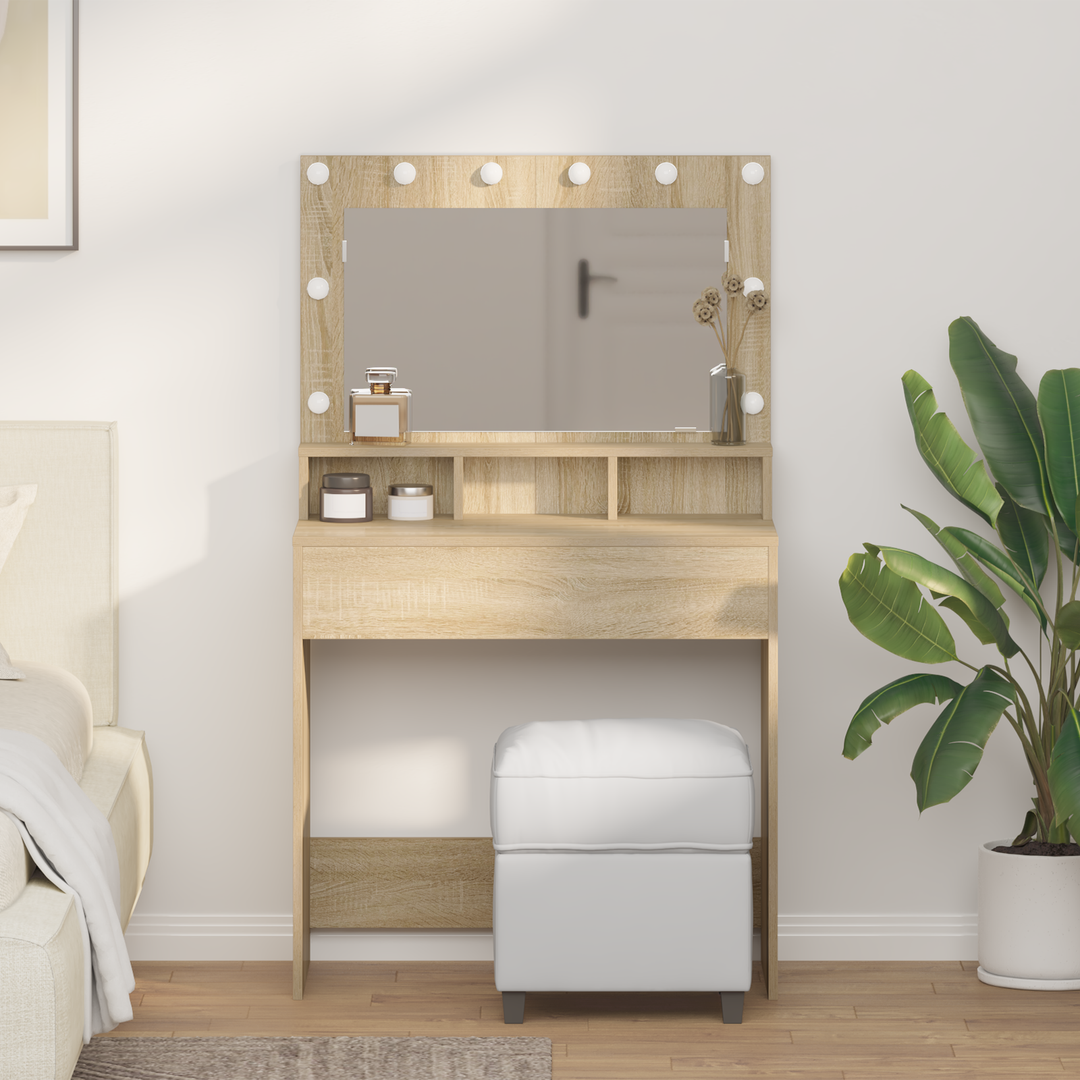 Klædeskab Sonoma eg 75,5 x 41 x 135 cm Konstrueret træ