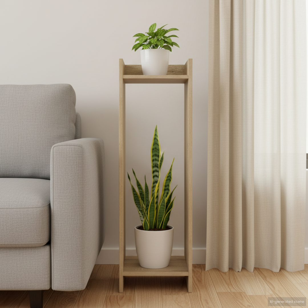 Planteholder Sonoma eg 30 x 30 x 100 cm Konstrueret træ