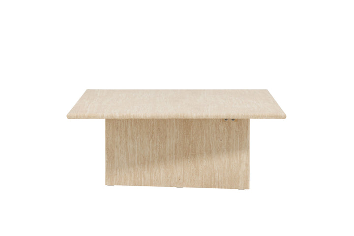 Vind Skagen Sofa Table 100x120 - Travertine look / FSC 100%