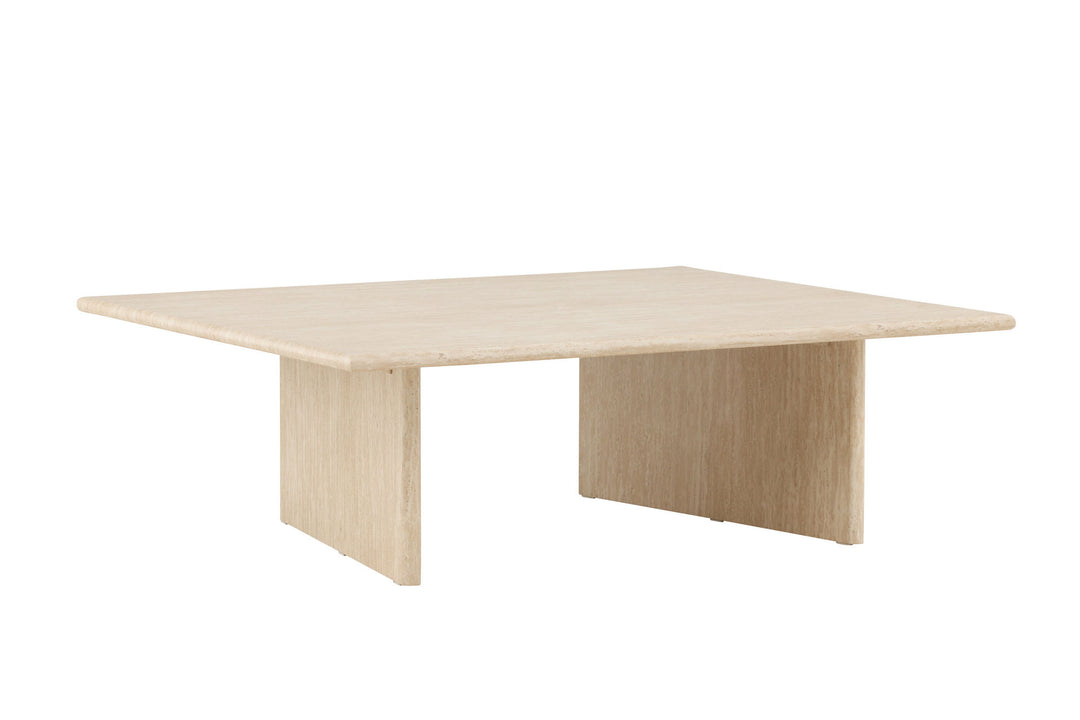 Vind Skagen Sofa Table 100x120 - Travertine look / FSC 100%