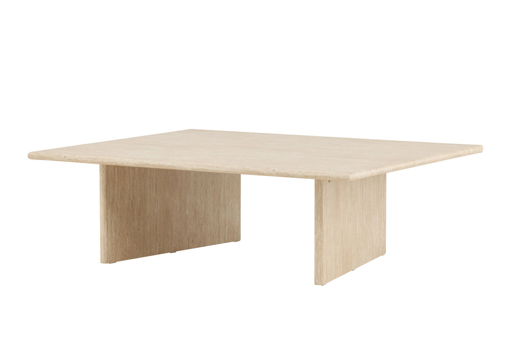 Vind Skagen Sofa Table 100x120 - Travertine look / FSC 100%