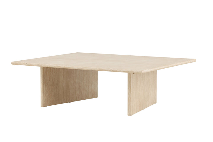 Vind Skagen Sofa Table 100x120 - Travertine look / FSC 100%