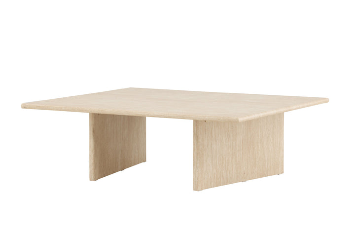 Vind Skagen Sofa Table 100x120 - Travertine look / FSC 100%
