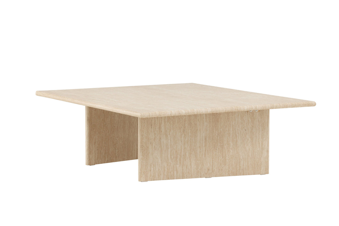 Vind Skagen Sofa Table 100x120 - Travertine look / FSC 100%
