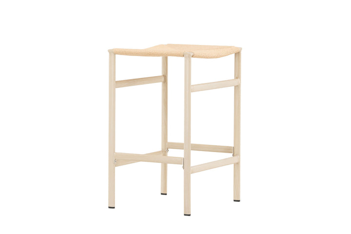 Venture Home Polly Bar Chair 2-pack - Whitewash / Beige Nature rope