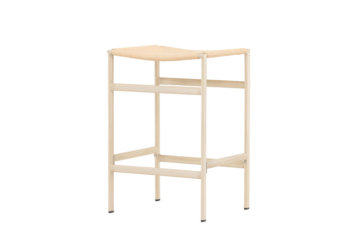 Venture Home Polly Bar Chair 2-pack - Whitewash / Beige Nature rope