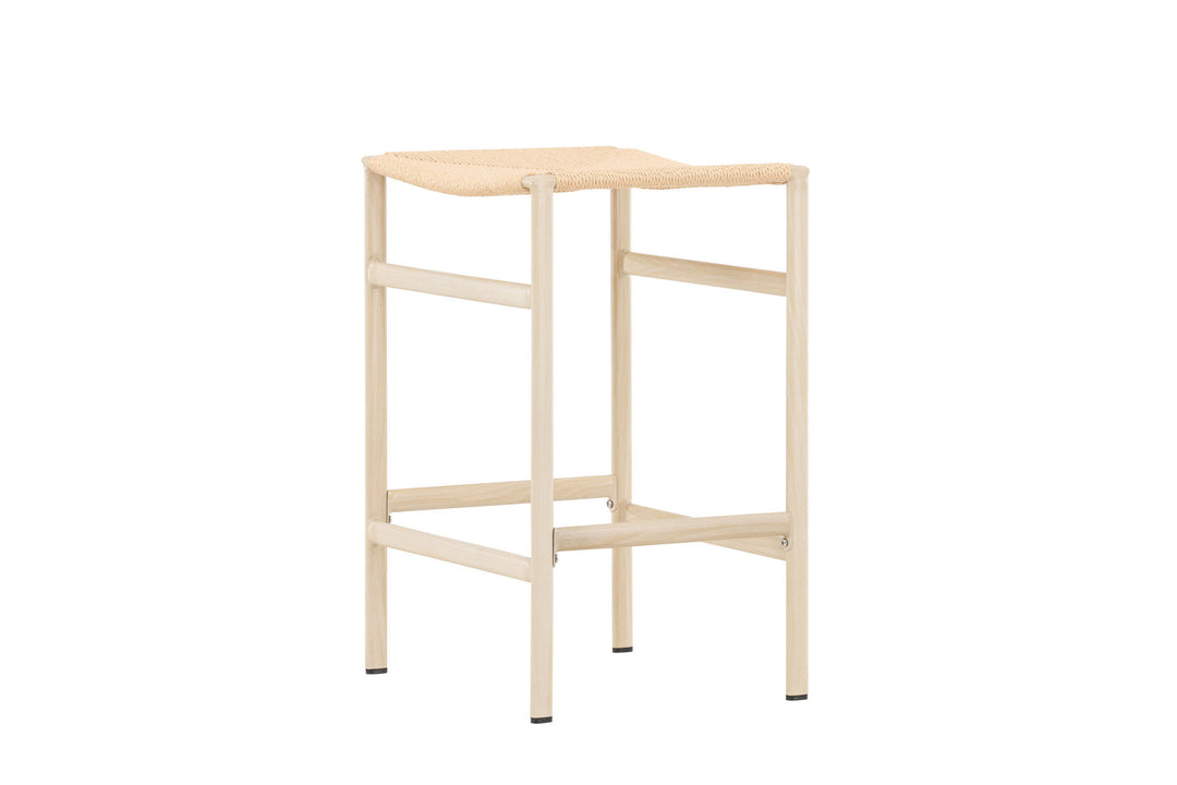 Venture Home Polly Bar Chair 2-pack - Whitewash / Beige Nature rope