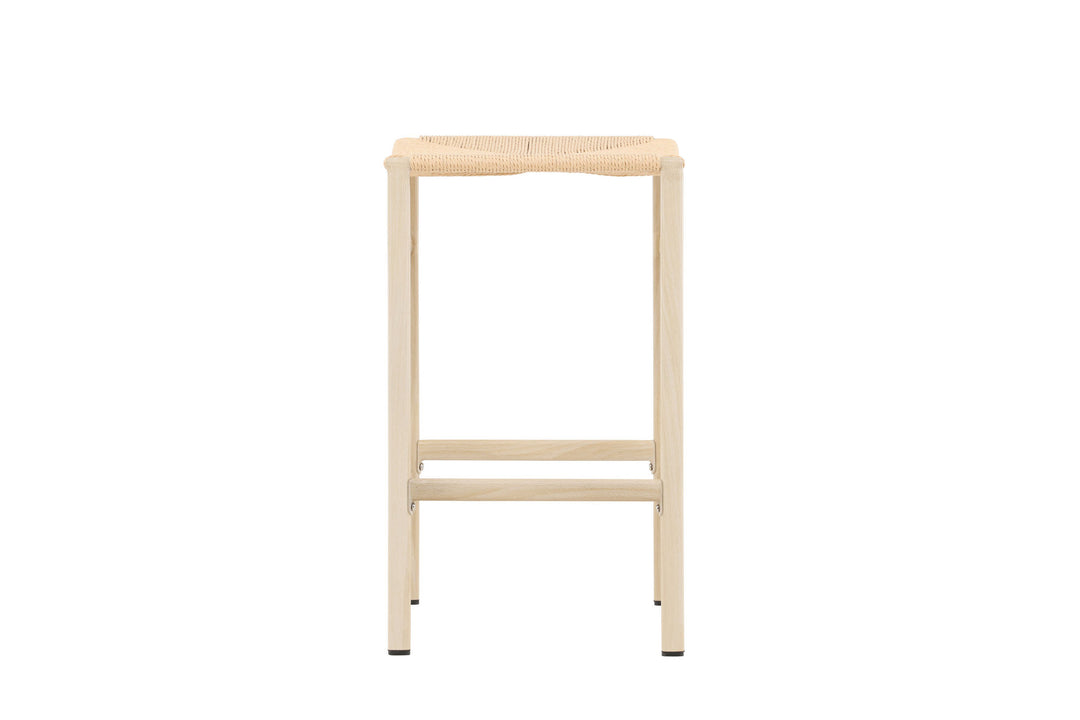 Venture Home Polly Bar Chair 2-pack - Whitewash / Beige Nature rope
