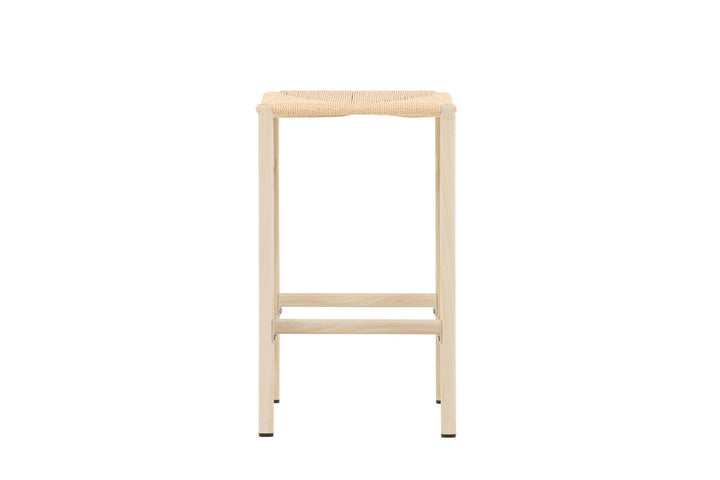 Venture Home Polly Bar Chair 2-pack - Whitewash / Beige Nature rope