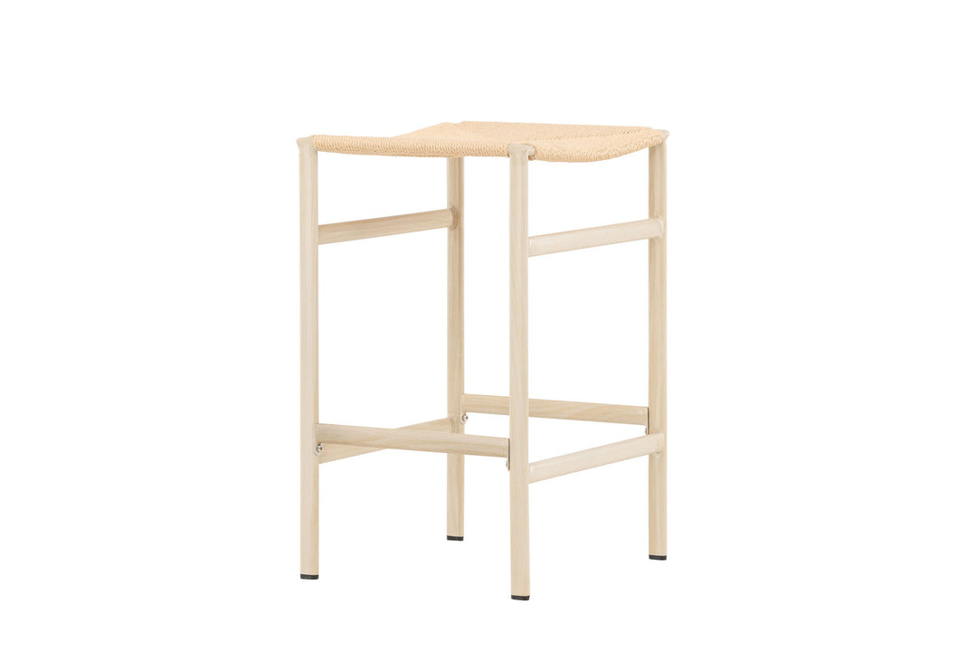 Venture Home Polly Bar Chair 2-pack - Whitewash / Beige Nature rope