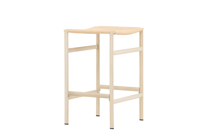 Venture Home Polly Bar Chair 2-pack - Whitewash / Beige Nature rope