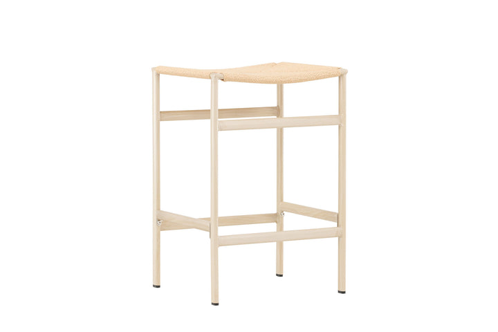 Venture Home Polly Bar Chair 2-pack - Whitewash / Beige Nature rope