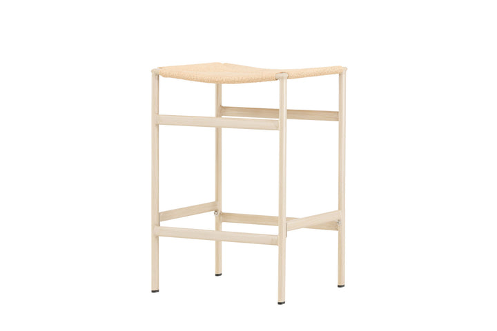 Venture Home Polly Bar Chair 2-pack - Whitewash / Beige Nature rope