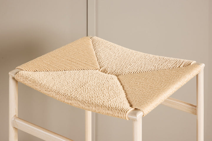 Venture Home Polly Bar Chair 2-pack - Whitewash / Beige Nature rope