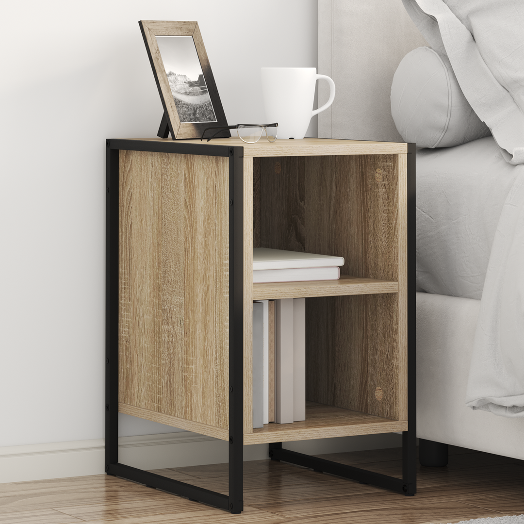 Sengebord 2 pcs Sonoma 39,5 x 30 x 50 cm Konstrueret træ