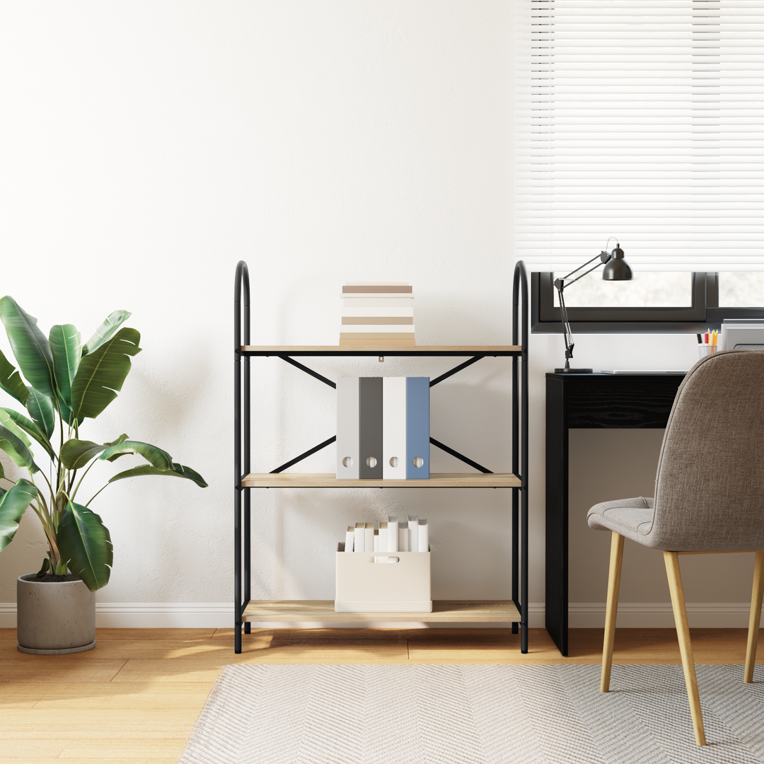 Bogreol Sonoma eg 80 x 30 x 109 cm Konstrueret træ