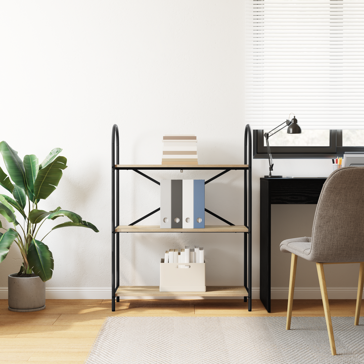 Bogreol Sonoma eg 80 x 30 x 109 cm Konstrueret træ