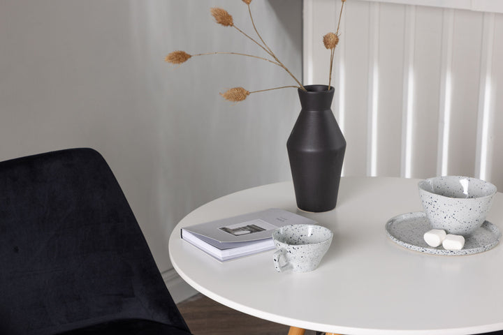 Venture Home Danburi Dining Table - Woodlook / Woodlook MDF +Night Dining Chair - Black / Black Velvet _2
