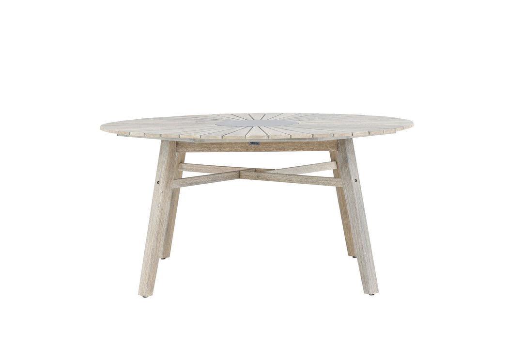 Venture Home Rives - Table ø 150 - Antique White Acacia / Grey Stone