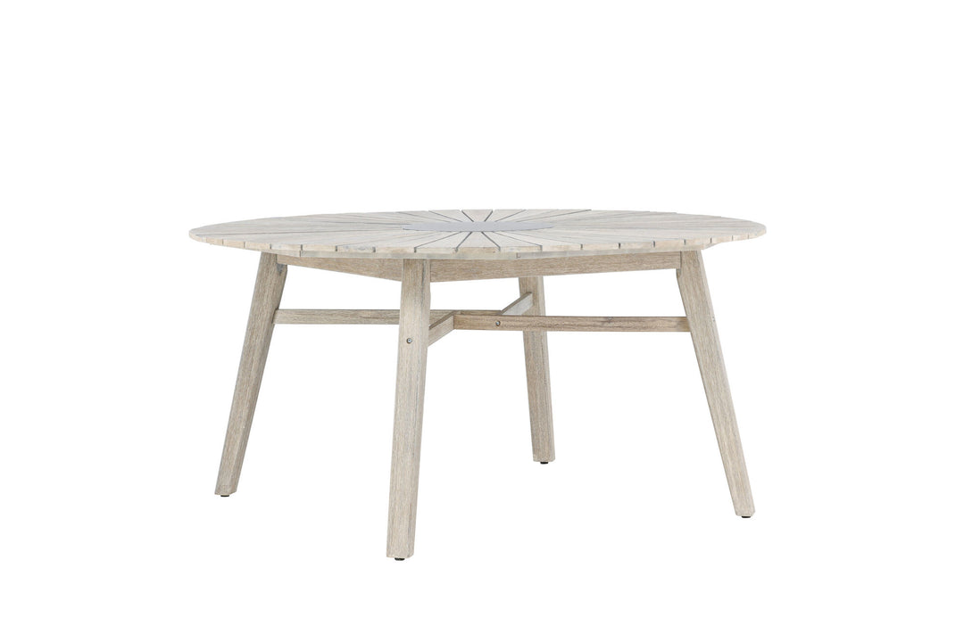 Venture Home Rives - Table ø 150 - Antique White Acacia / Grey Stone