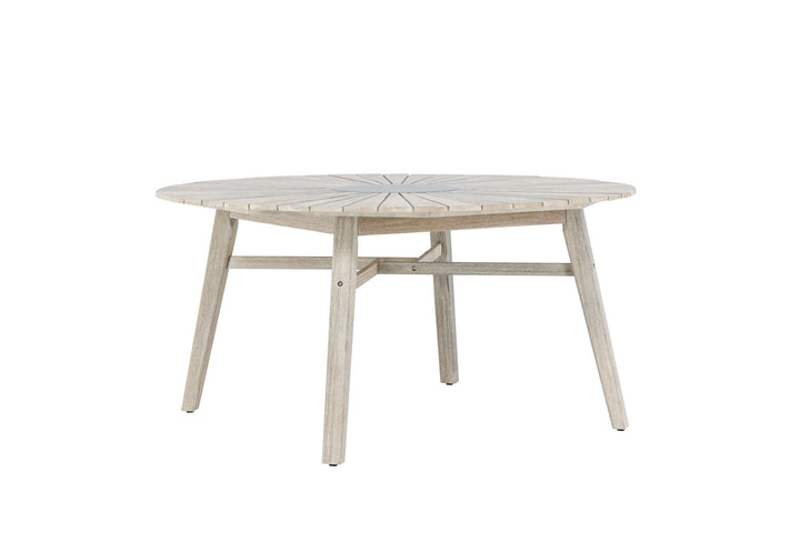Venture Home Rives - Table ø 150 - Antique White Acacia / Grey Stone