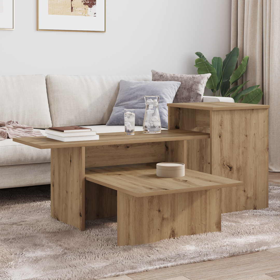 Konsolbord Artisan Egetræ 91,5 x 35 x 38,5 cm Konstrueret træ
