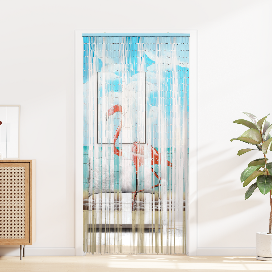 Insekt Dør Gardin flerfarvet 200 x 100 cm Bambus