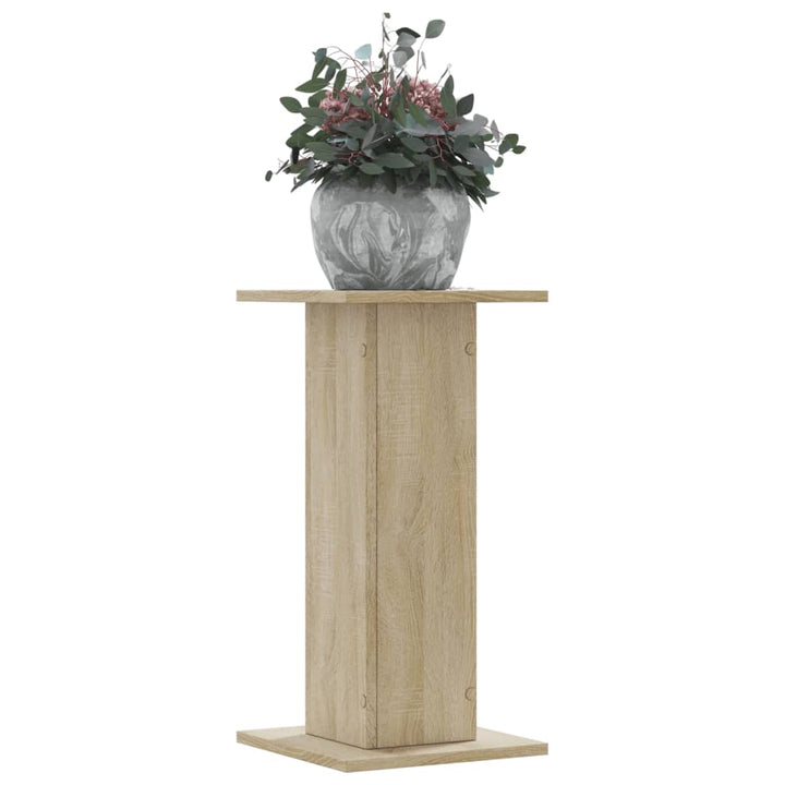plantestativer 2 stk. 30x30x60 cm konstrueret træ sonoma-eg