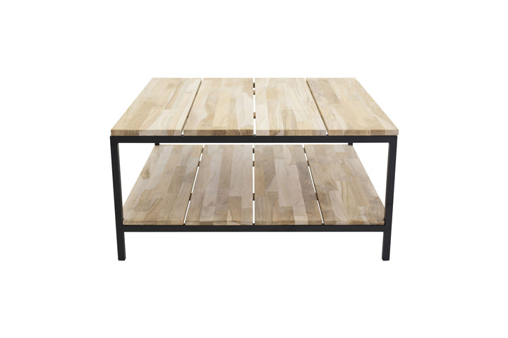 Venture Home Cirebon Soffbord Svart / Naturträ - 80*80*H40
